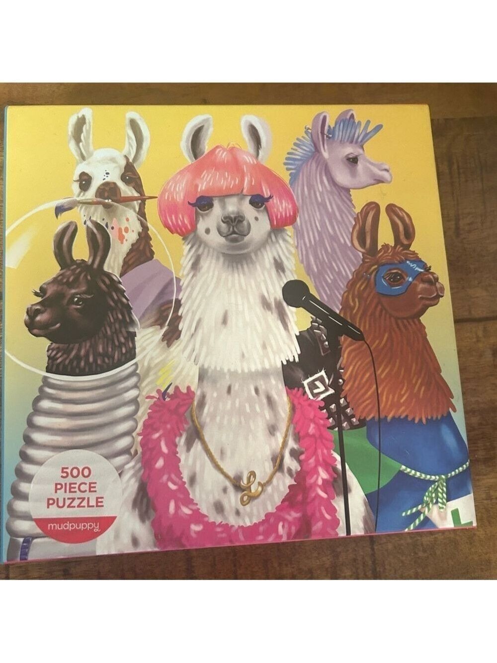 Llama 500 Piece Puzzle - Multicolor